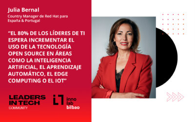 Julia Bernal, Red Hat: “El 80 % de los líderes de TI espera incrementar el uso de la tecnología Open Source en áreas como la Inteligencia Artificial, el aprendizaje automático, el Edge Computing o el IoT”